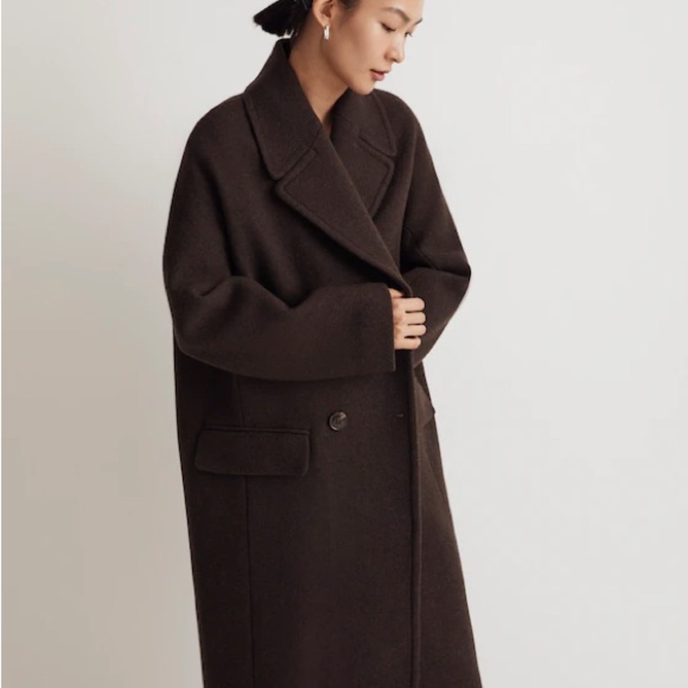 Madewell The Gianna Coat Brown